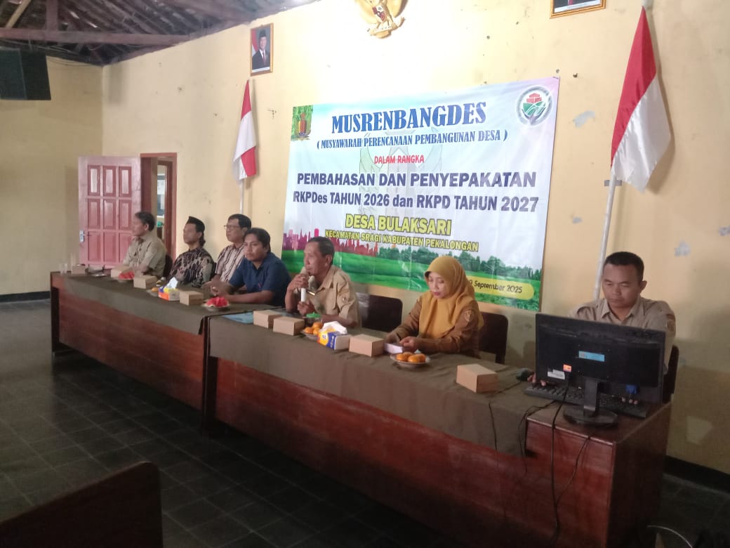 musrenbangdes desa bulaksari tahun 2025